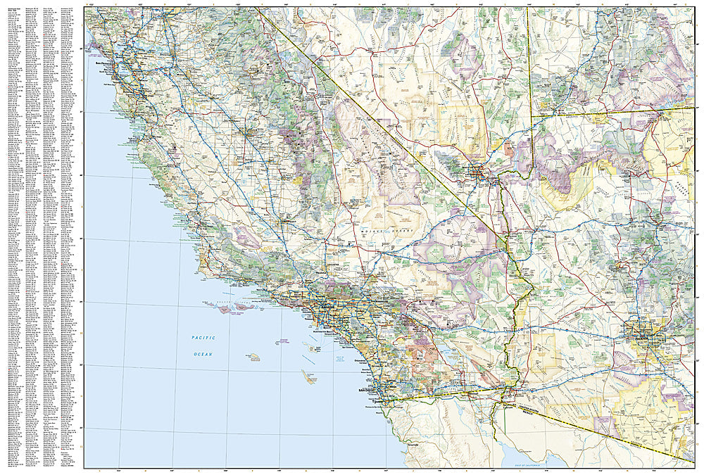 National Geographic Trails Illustrated Map – Adventure US California Nevada image 2