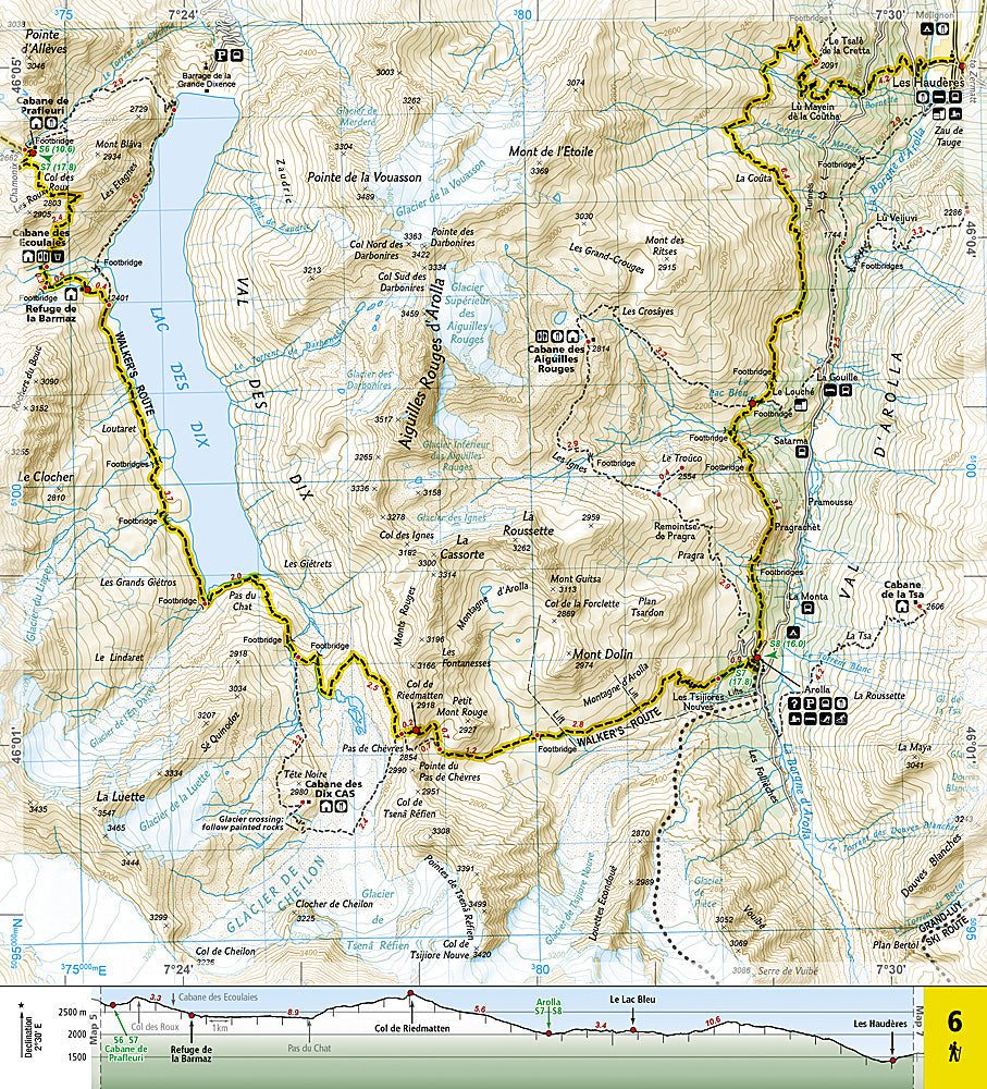 National Geographic Trails Illustrated Map Haute Route:Chamonix to Zermatt #4001 image 2