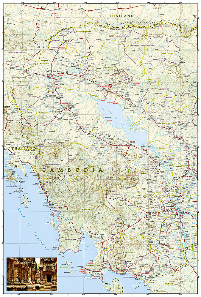 National Geographic Trails Illustrated Map – Adventure Cambodia AD00003024 image 2