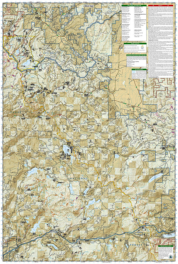 National Geographic CA NV Tahoe National Forest Map Pack TI01021198B image 9