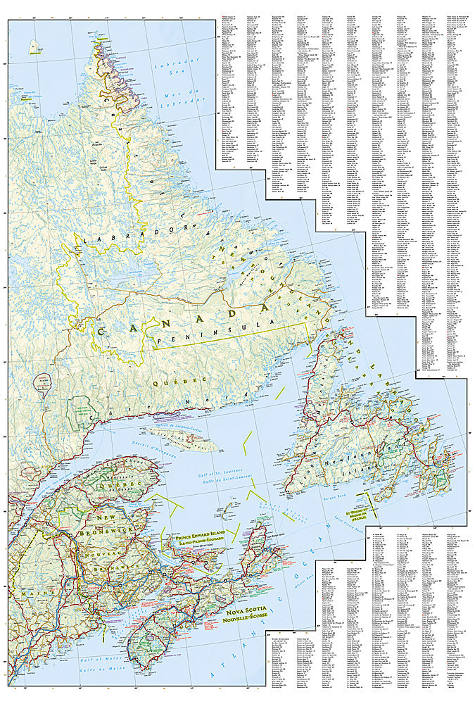 National Geographic Trails Illustrated Map – Adventure Canada East AD00003115 image 2