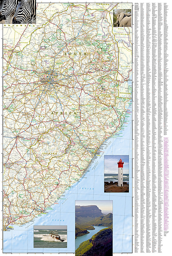 National Geographic Adventure Map South Africa AD00003204 image 2