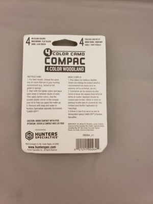 Hunter's Specialties Camo-Compac 4-Color Woodland Makeup Compact Kit w/Mirror image 2