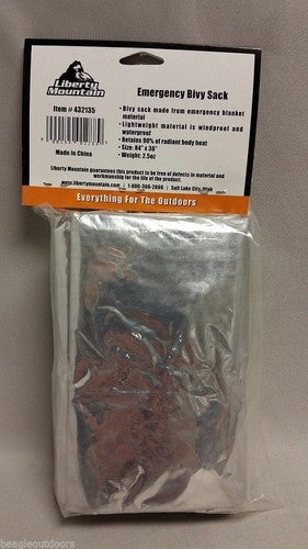 Liberty Mountain Ultralight Emergency Survival Thermal Bivy - Reflects Body Heat image 2