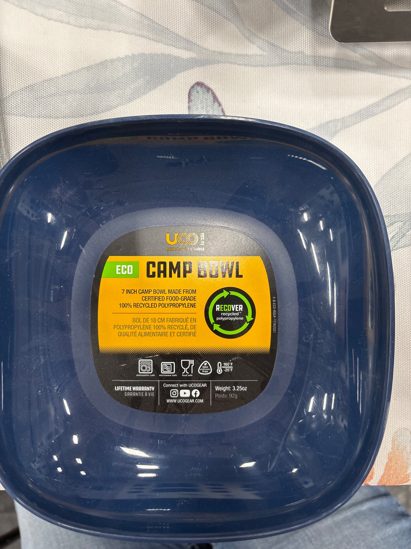 UCO Camp Bowl - Ocean Blue | Durable Outdoor Dining Bowl