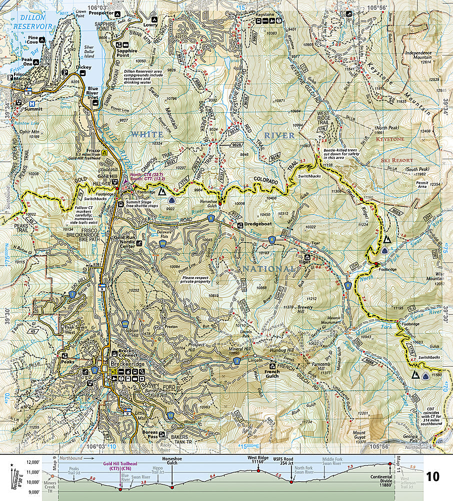 National Geographic TI Topo CO Colorado Trail North Topographic Map Guide 1202 image 2