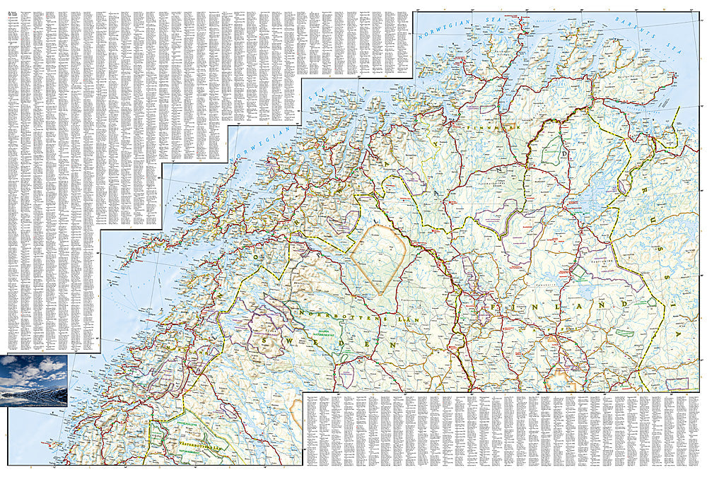 National Geographic Finland & Northern Scandinavia Adventure Travel Map image 2