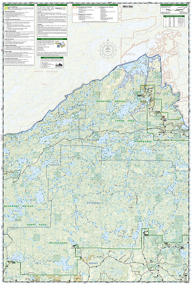 National Geographic Trails Illustrated MN East Superior National Forest Map 752 image 2