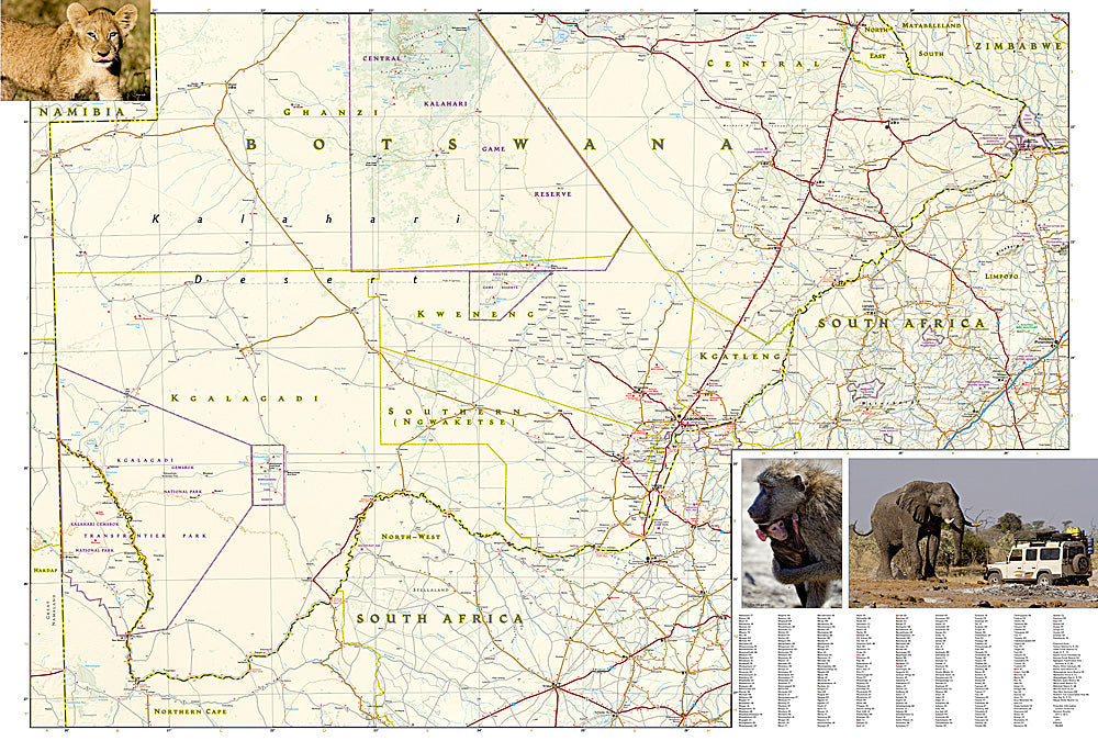 National Geographic Adventure Map Botswana AD00003207 image 2