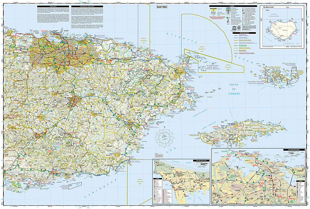 National Geographic Trails Illustrated Map – Adventure Puerto Rico / San Juan image 2