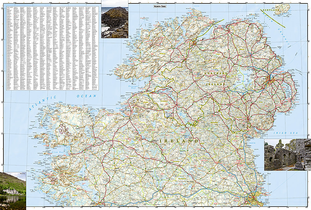 National Geographic Ireland Adventure Travel Map Island of Ireland image 2
