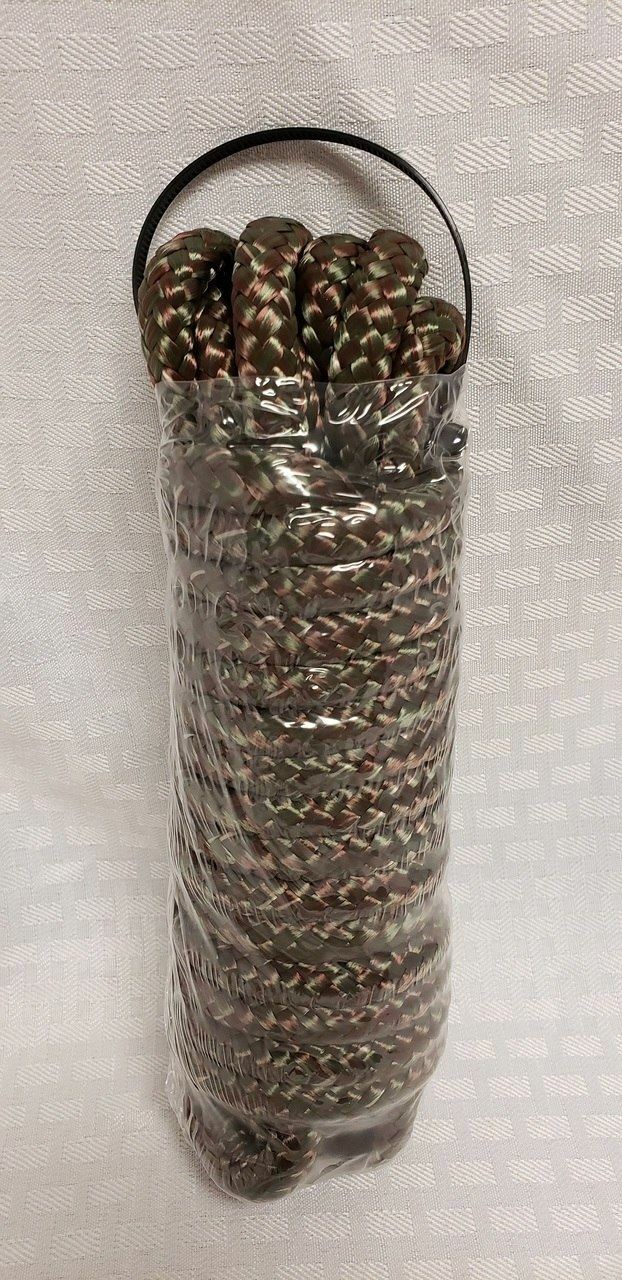 Mossy Oak Hunting 3/8" x 25' Camo Utility Rope Braided-Strong-Flexible-No Mildew