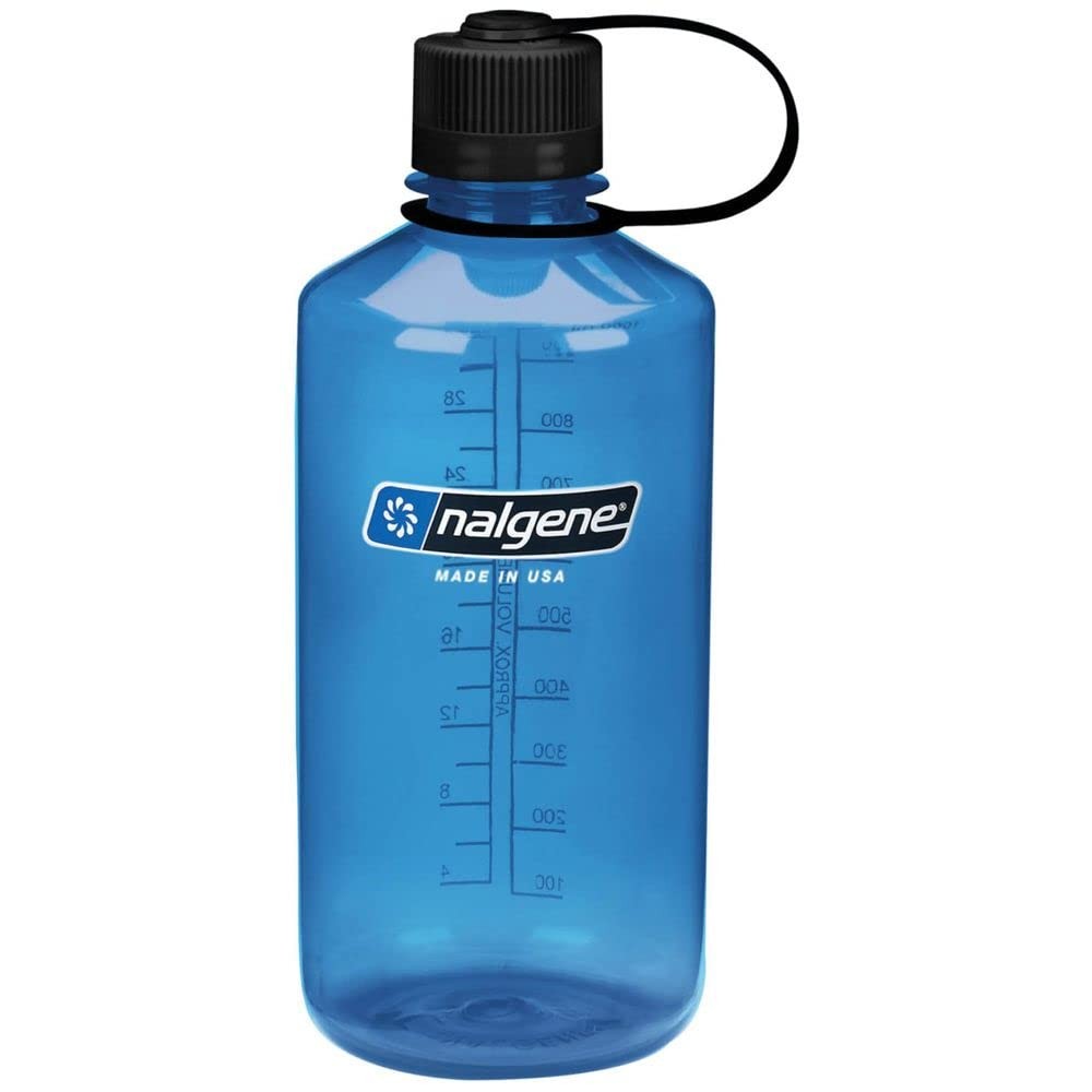 Nalgene Sustain Tritan BPA-Free Water Bottle – Narrow Mouth, 32 oz, Slate Blue