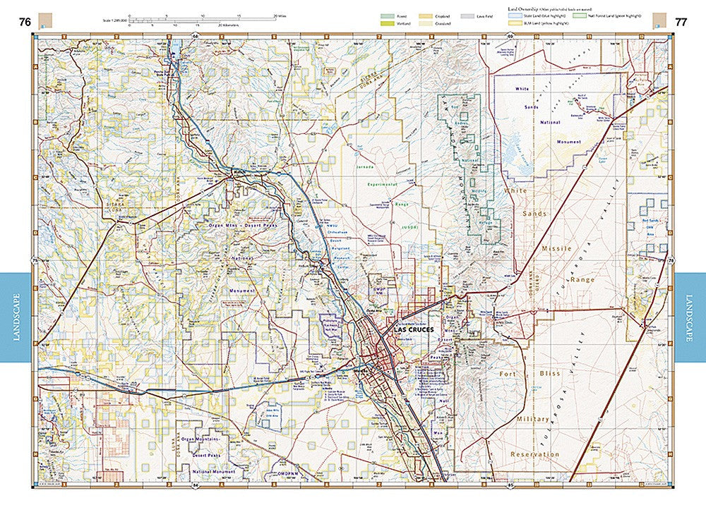 New Mexico NM Road Recreation Atlas Waterproof Topographic Hiking Camping Guide