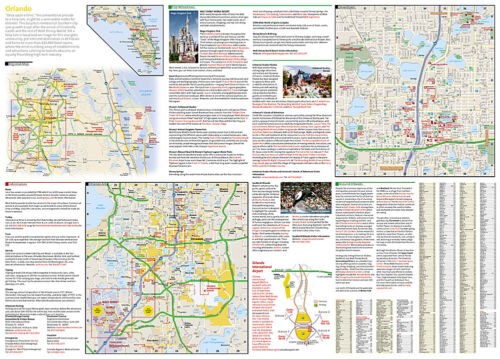 National Geographic City Destination Map Orlando FL DC01020300