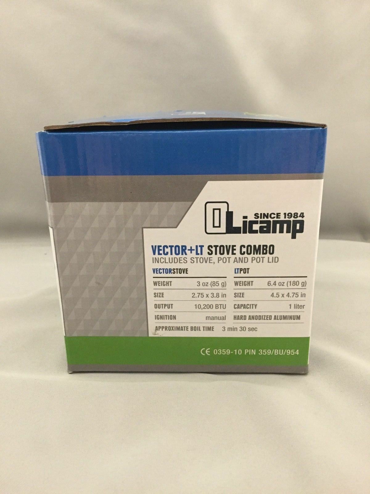 Olicamp Vector Butane Gas Canister Ultralight Backpacking Stove LT Pot Combo