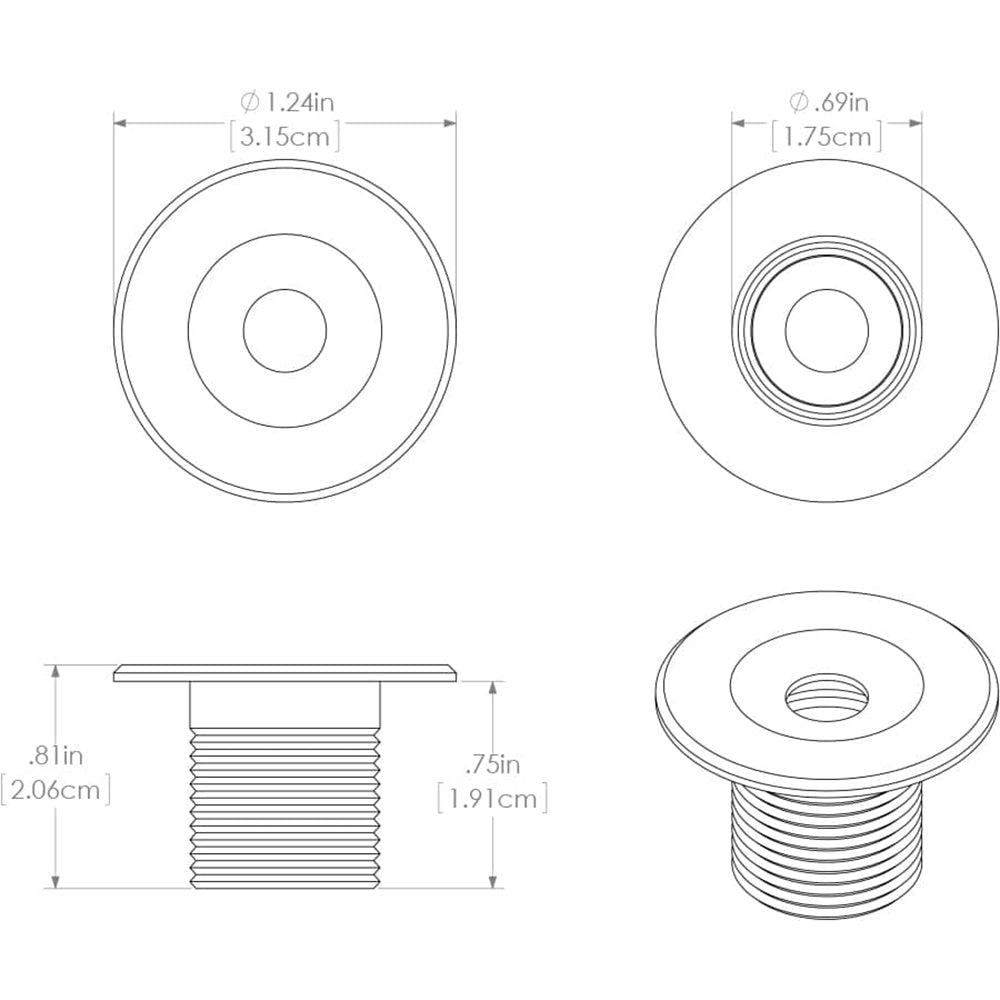 Lumitec Echo Courtesy Light White Housing Warm White Light 101228