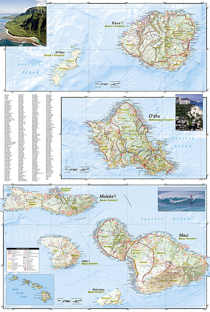 National Geographic Trails Illustrated Map – Adventure Hawaii (Hawai'i) Oceania image 2