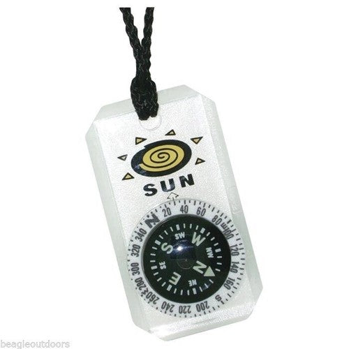 Sun MiniComp II Micro Orienteering Liquid Filled Compass w/Lanyard 809 image 0