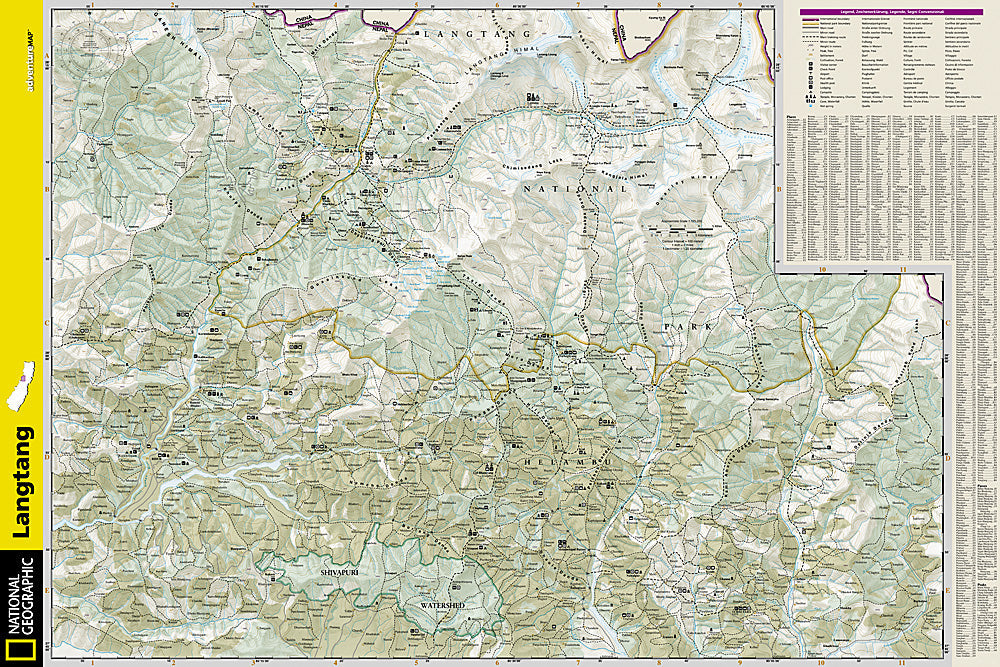 National Geographic Adventure Map Langtang AD00003004 image 2