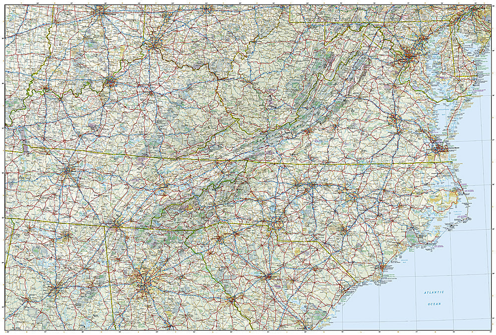 National Geographic Trails Illustrated Map – Adventure US Southeast AD00003126 image 2