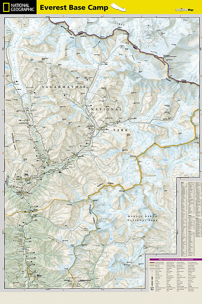 National Geographic Trails Illustrated Map – Adventure Everest Base Camp image 2