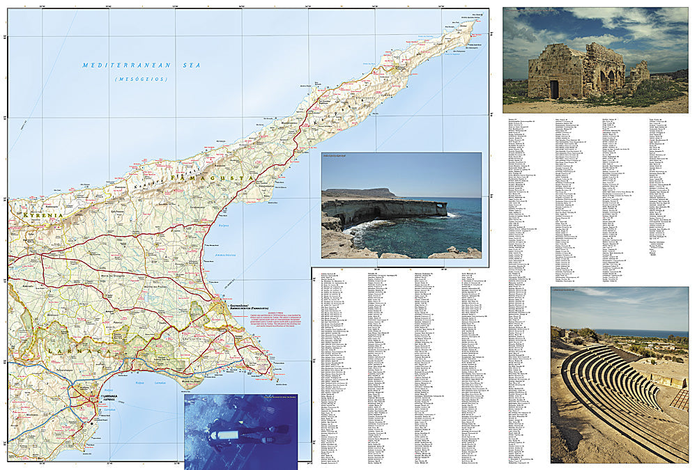 National Geographic Adventure Map Island of Cyprus Europe AD00003318 image 2