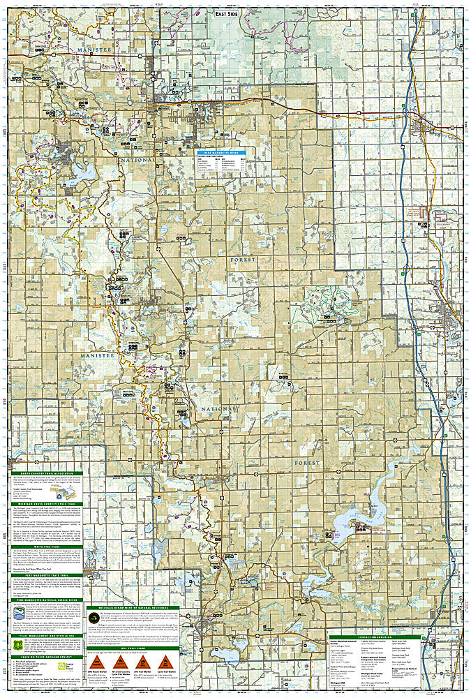 National Geographic MI Huron-Manistee National Forest TI Topo Map Pack Bundle image 9