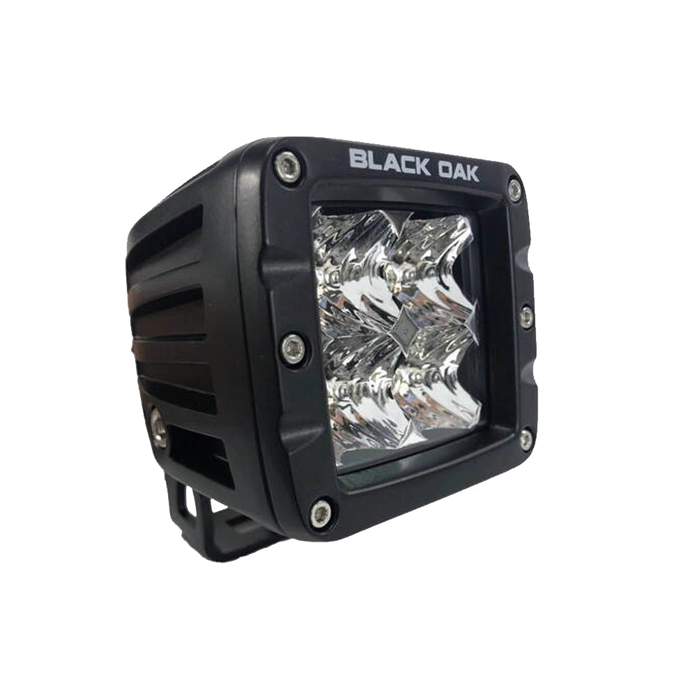 Black Oak 2 LED Pod Light Spot Optics Black Housing Pro Series 30 2SPOD10CR