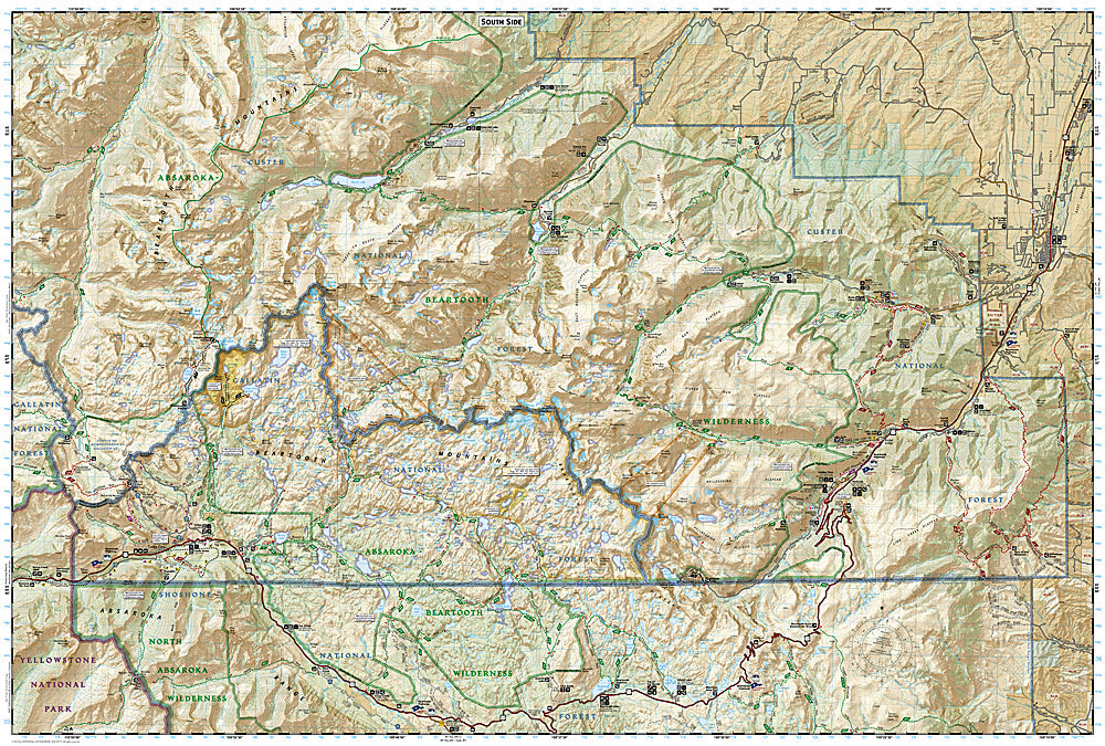 National Geographic Absorka-Beartooth Wilderness Map Pack Bundle TI01021272B image 6