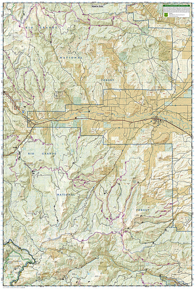 National Geographic Trails Illustrated Colorado South San Juan Del Norte Map 142 image 2