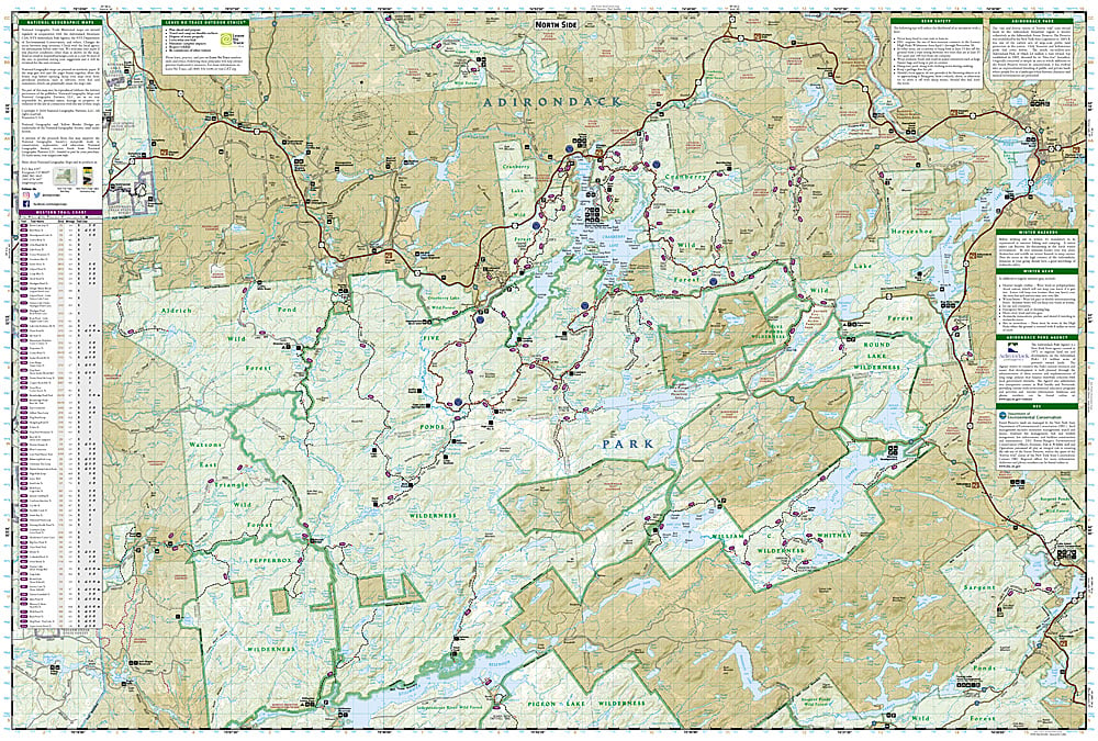 National Geographic New York Old Forge/ Oswegatchie Trails Illustrated Map 745 image 2