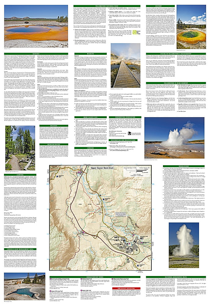 National Geographic Trails Illustrated WY Old Faithful Map Pack Bundle 1021129 image 6