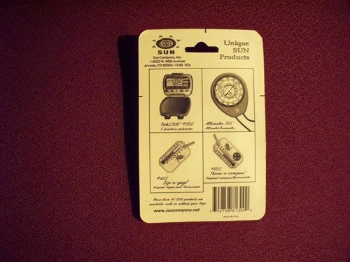 Sun MagniComp Compass 3X Magnifier Carabiner Key Ring Biner Backpacking 813 image 3