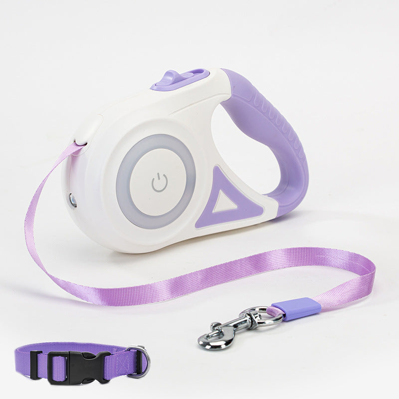 Dog Leash Retractable- Leash And Dog Collar Spotlight Automatic