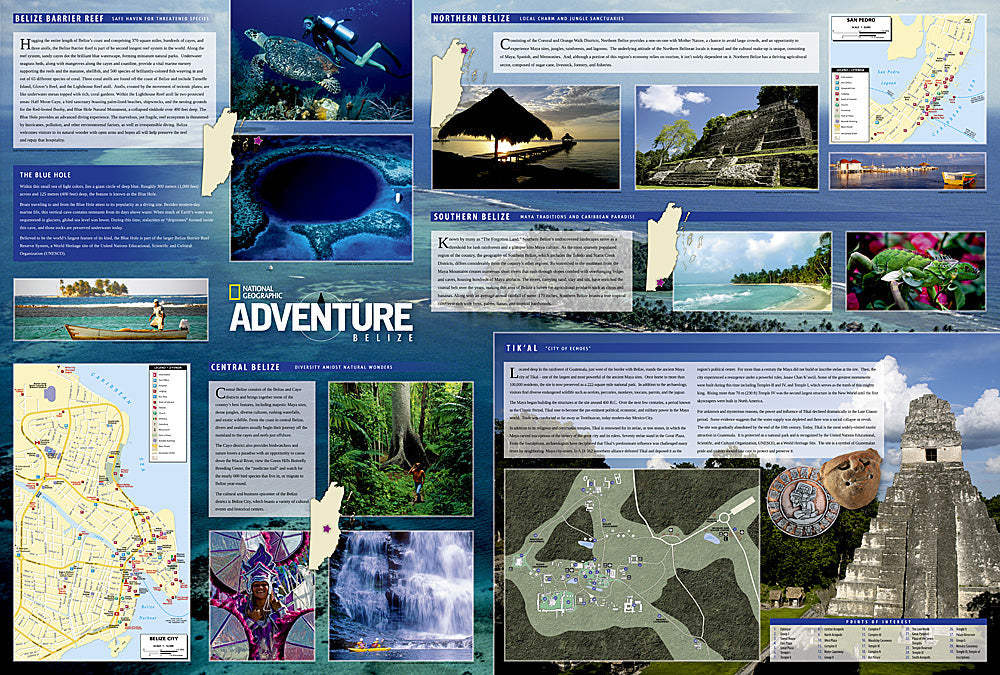 National Geographic Trails Illustrated Map – Adventure Belize AD00003106 image 2