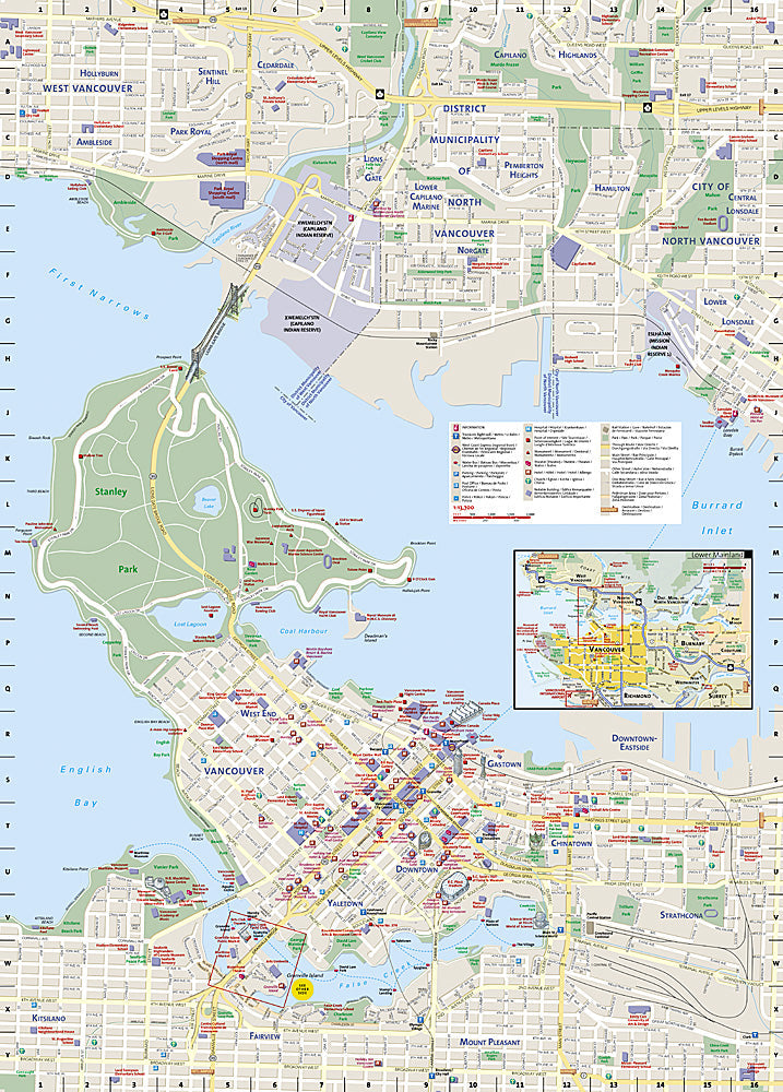 National Geographic City Destination Map Vancouver Canada DC01020312 image 2
