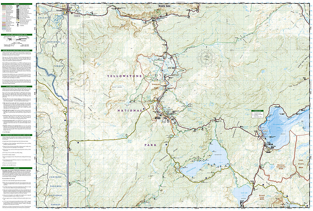 National Geographic Trails Illustrated WY SW Yellowstone Old Faithful Map 302 image 2