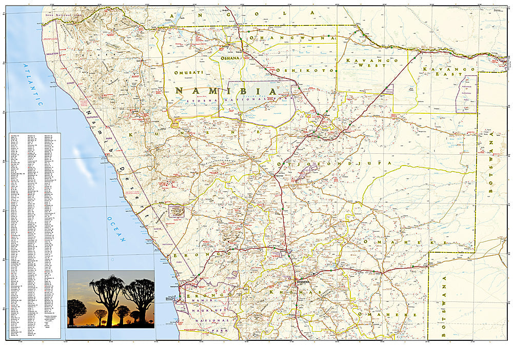 National Geographic Adventure Map Namibia AD00003209 image 2