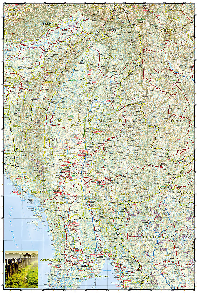 National Geographic Adventure Map Myanmar (Burma) AD00003025 image 2