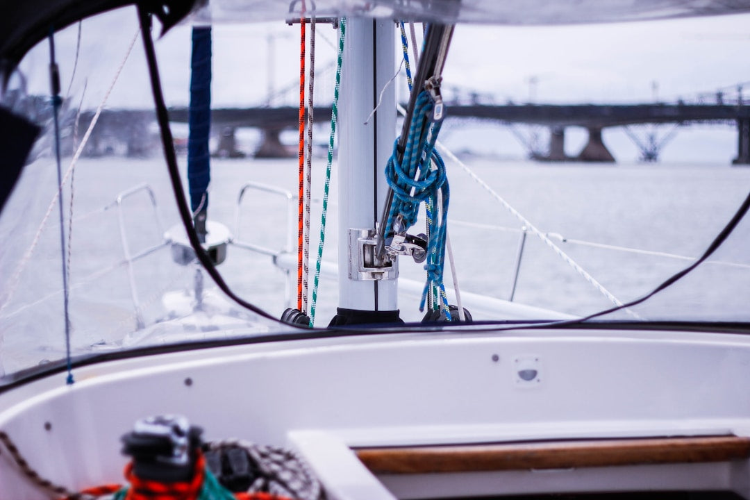 Modern sailboat navigation and AIS technology for marine safety gear