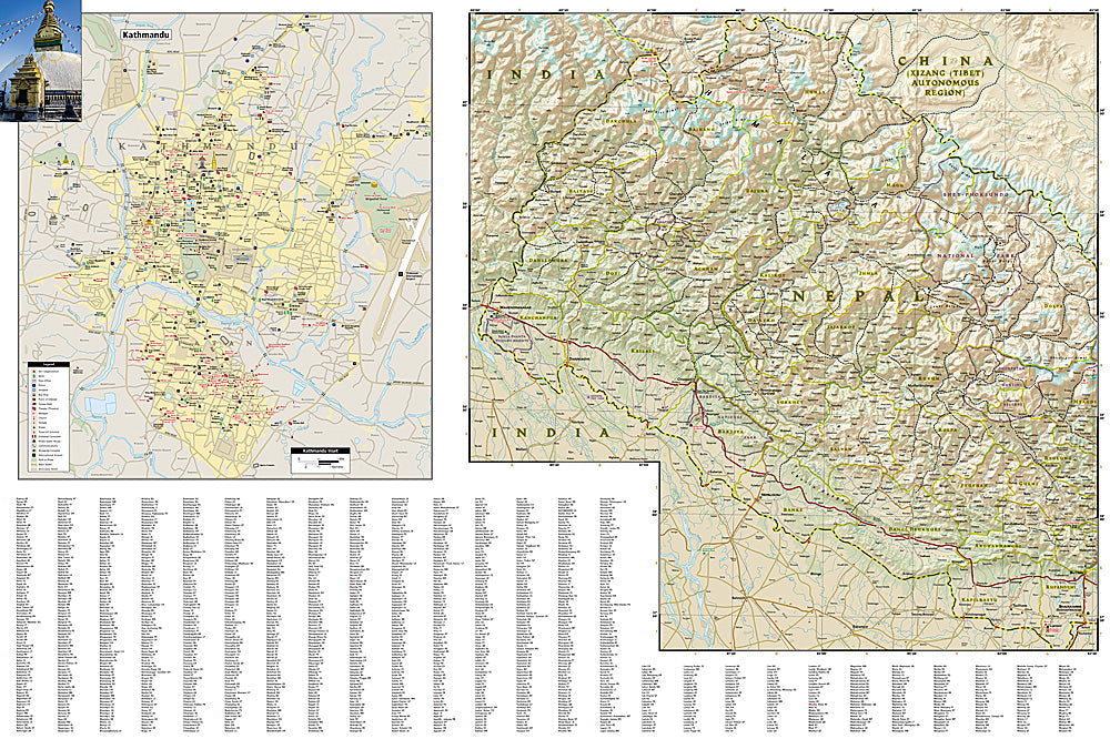 National Geographic Adventure Map Nepal 3000 image 2