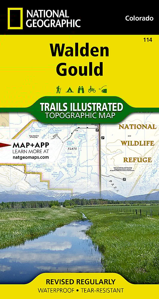 National Geographic Trails Illustrated Colorado Walden Gould Topo Trail Map 114 image 0