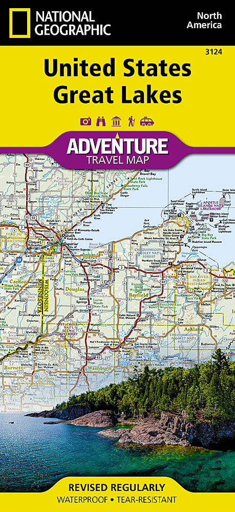 National Geographic Trails Illustrated Map â€“ Adventure US Great Lakes AD00003124 image 0