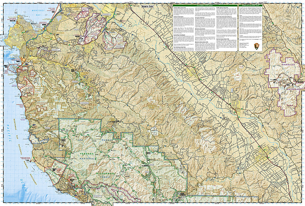 National Geographic Trails Illustrated Map 814 â€“ CA Big Sur Ventana Wilderness image 2