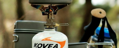 Kovea Titanium Ultralight 88g Piezo Ignition Tiny Gas Canister image 1