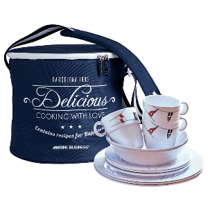 Marine Business Melamine Tableware &amp; Basket - REGATA - Set of 16 image 0
