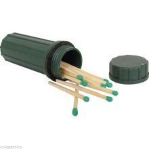 Liberty Mountain Waterproof Matchbox Sturdy Plastic Green Match Box 372201 image 0