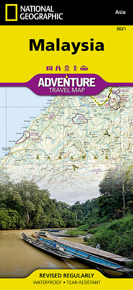National Geographic Trails Illustrated Map â€“ Adventure Malaysia AD00003021 image 0