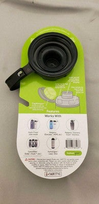 Human Gear CapCAP+ Narrow AND Wide Mouth Bottle Cap Nalgene CamelBak Blue/Gray image 1